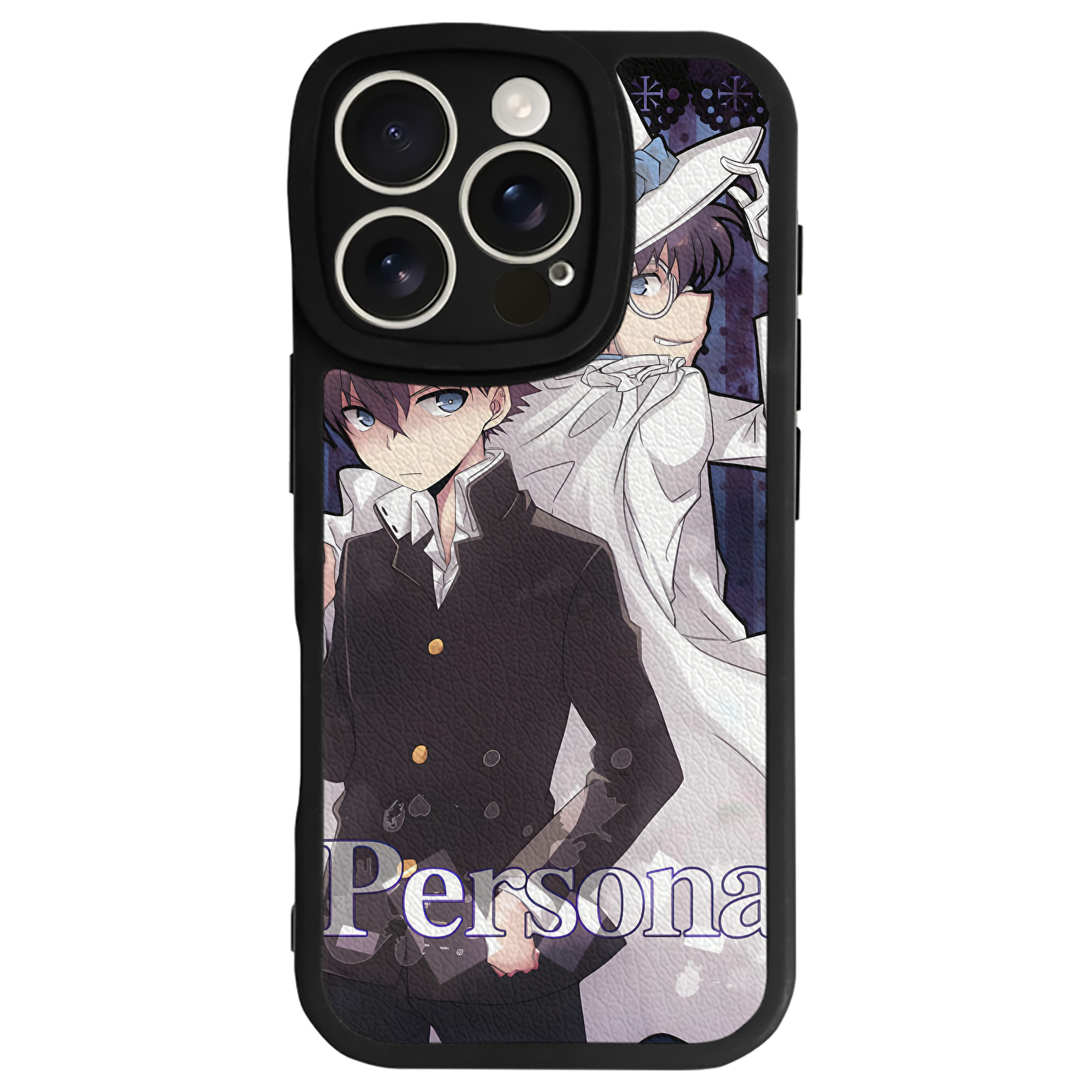 （画像用） 名探偵コナン Detective Conan 【iPhone 16シリーズ対応】シリコンスマホケース（レザー調） 材質：シリコン